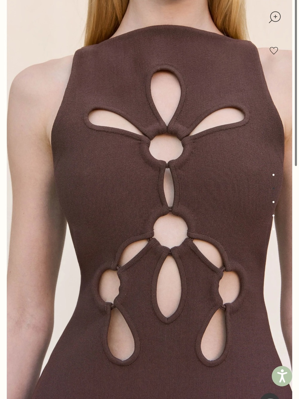Cult Gaia Franco Knit Dress in Java - Picture 4 of 4